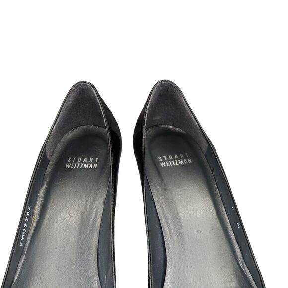 Stuart Weitzman Shoe Women 7 Pumps Platform Stiletto Patent Leather Formal Black - Picture 3 of 15